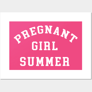 Pregnant Girl Summer Posters and Art